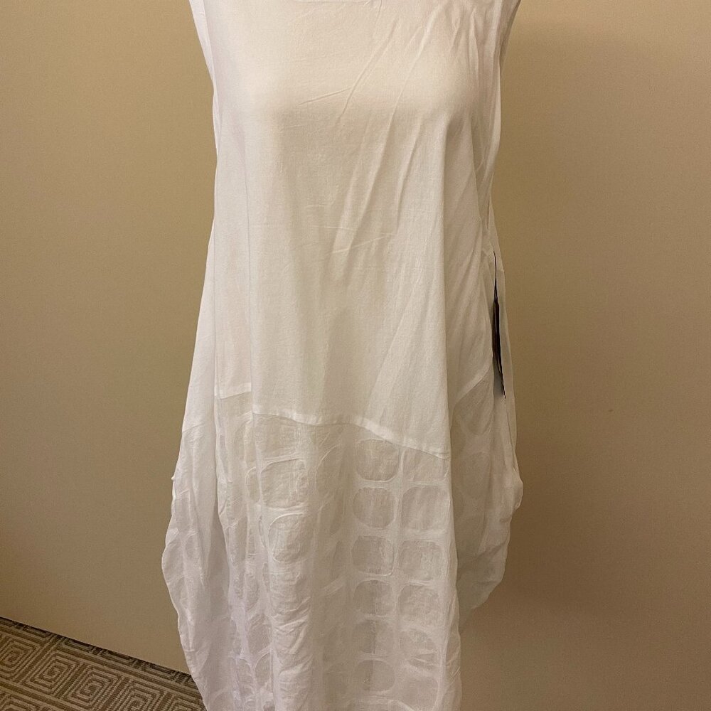 NWT Moyuru white cotton tunic/dress Size M